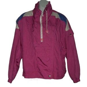 Vintage 80's Chicory Jacket Windbreaker Pink Barbie Stranger Things Kawaii Ski L